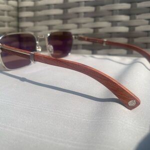 Stylish Cartier Sunglasses with Brown Temples